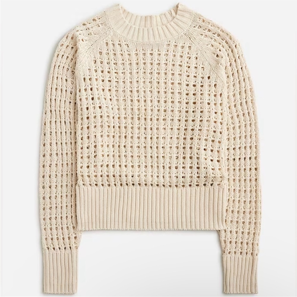 J. Crew Pointelle Sweater SZ XS